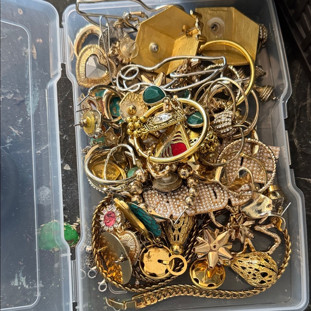 Assorted Gold and Green Jewelry Collection